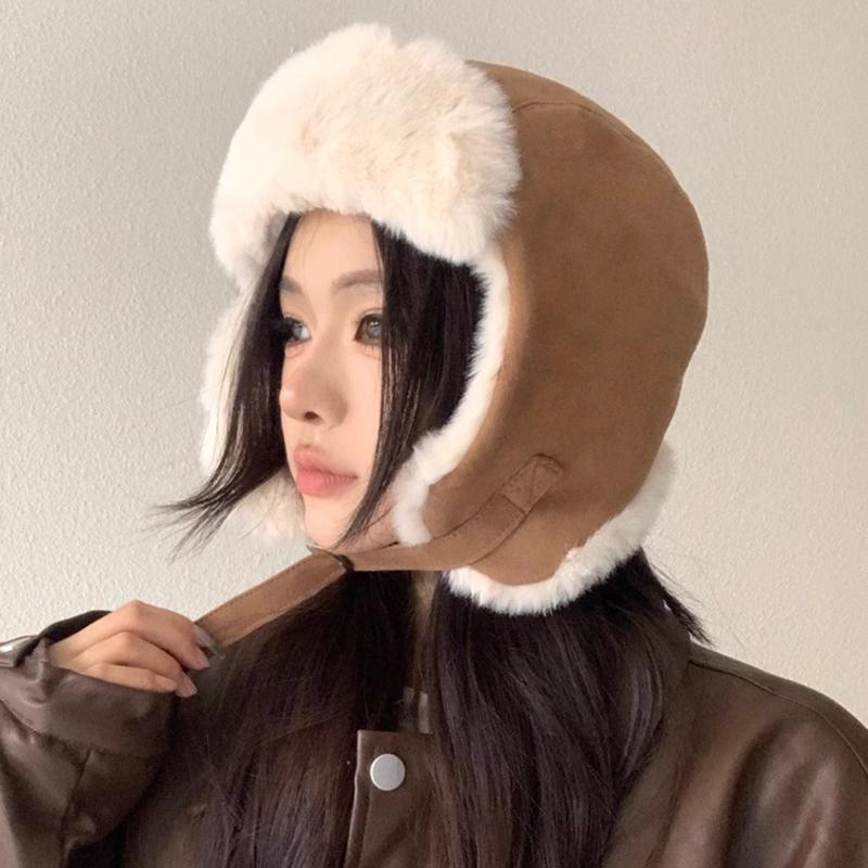 Fashion Autumn Winter Thick Cycling Hat Versatile Ear Protection Hat For Men Women Windproof Cold Proof Lei Feng Hat Gifts