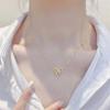 Gold Bow Earrings Necklace Bracelet Trendy Bowknot Ribbon Pearl Choker Necklace Trendy Bow Stuff