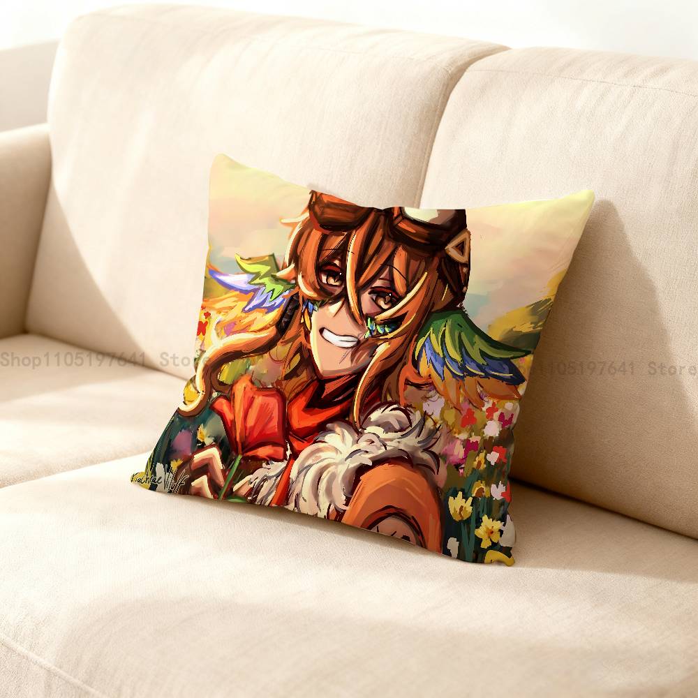 P-Parrotx2 Pillow Case Cute Cartoon Anime Peripheralsbedroom Sofa Decorative Cushion Cover Soft Cushion Cover