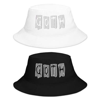 Goth Letter Print Foldable Fisherman Hat Breathable Unisex Bucket Hat Floppy Brims Hat for Halloween Event Gathering