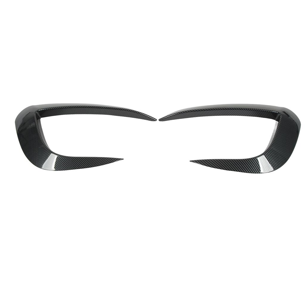 2 Pcs Front Fog Light Trim Cover Eyebrow Frame Bumper Spoiler Trim Replacement for 2020 to 2023