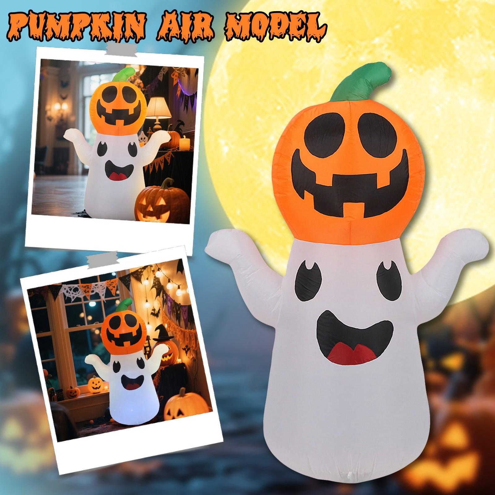 

Хэллоуин Надувное Светящееся Украшение Вечеринка Вечеринка Украшение для Дома Орнаменты Легко Устанавливается И Полно Атмосферы One Size белый