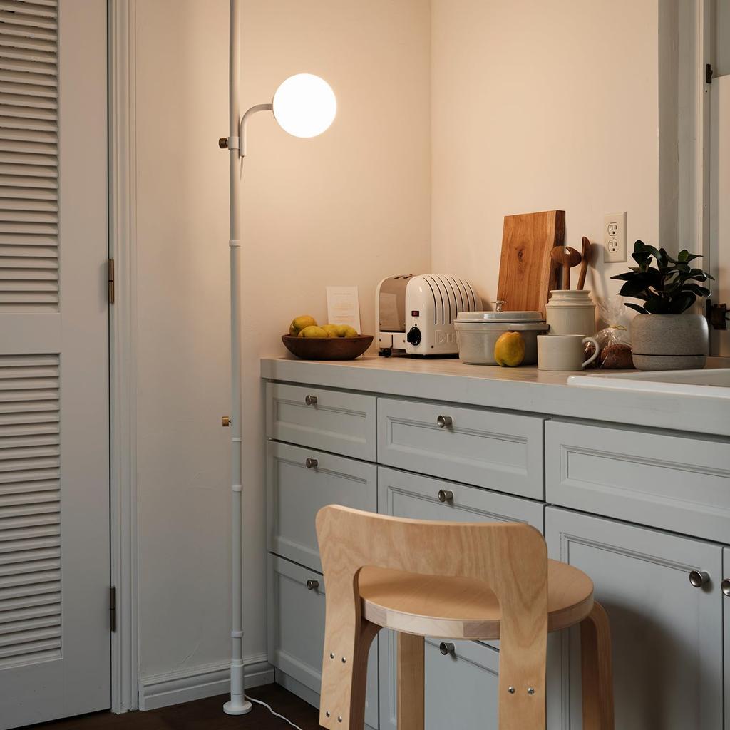 DRAW A LINE 024 Ball Lamp, White, VerticalHorizontal Mounting, D-BA-WH