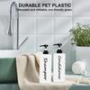 Shampoo and Conditioner Dispenser (Set of 3, 21oz) Modern Refillable Shampoo Pump Bottles for Shower Soap - Empty Body Wash Dispenser Set for