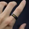 Retro Golden Cross Adjustable Open Ring For Men Silver-plated Copper Punk Edgy Niche Jewelry Christian Accessories Unisex Gift