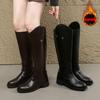 Buty Jeździeckie Skórzane Artykuły Jeździeckie Długie Buty Sprzęt do Jazdy Konnej Antypoślizgowe Ultra Obuwie Odporne But Jeździecki