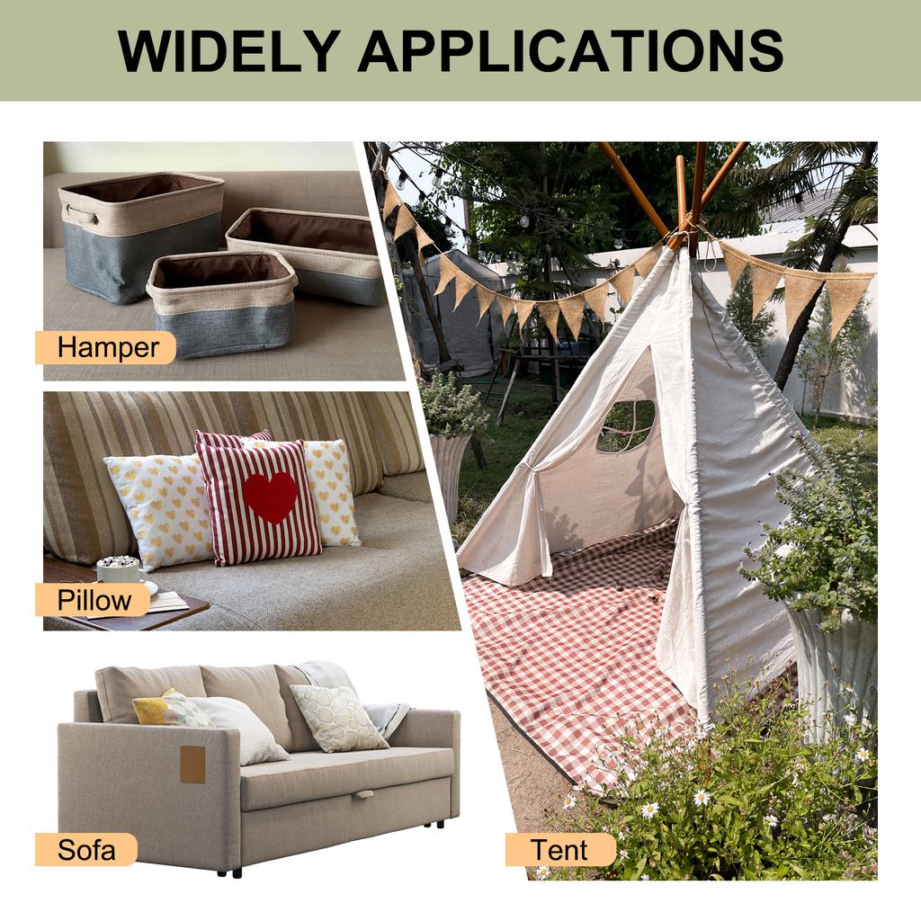 6 Pcs Repair Patches Self Adhesive Fabric Patches Sofa Fabric Repair Patch for Furniture Sofa Repair Clothes Repair