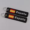 Spanish Embroidery Key Fobs Quotes Key Tags Keychain For Motorcycle Cars Key Holder Chaveiro Friends Gift