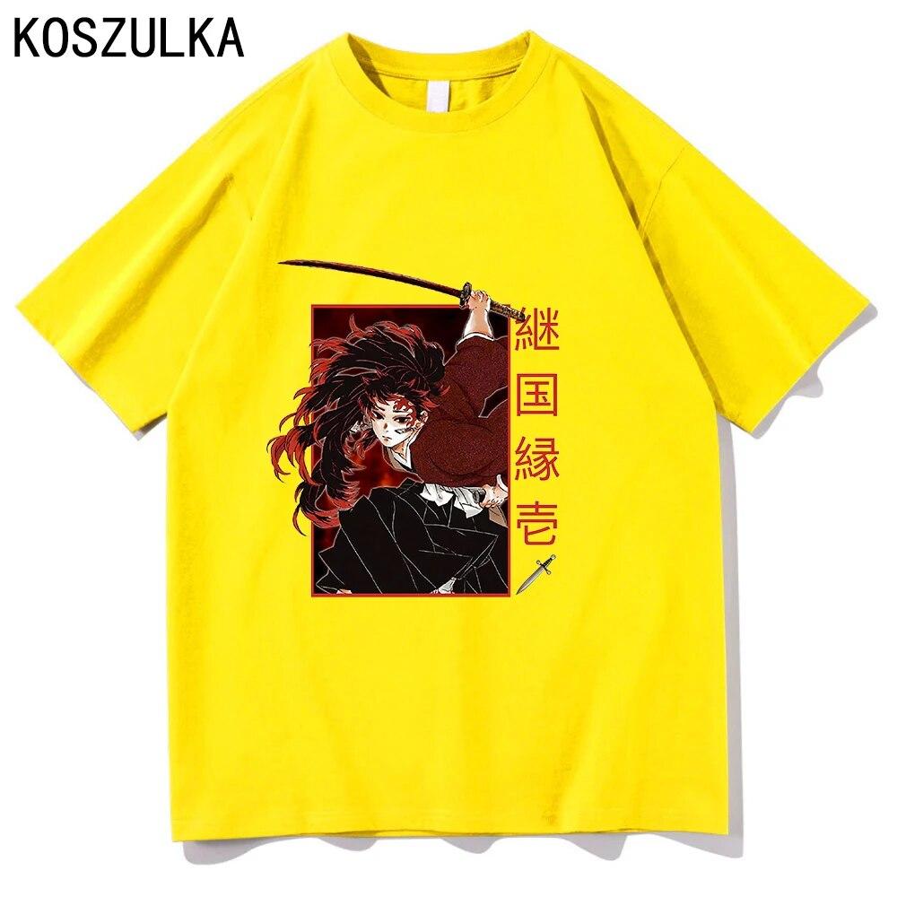 Demon Slayer Muichiro Tokito T-shirt Cotton Tee Shirt Summer T Shirts Kokushibo Clothes Sudaderas Unisex/women Hip Hop Sweatshirts Unisex