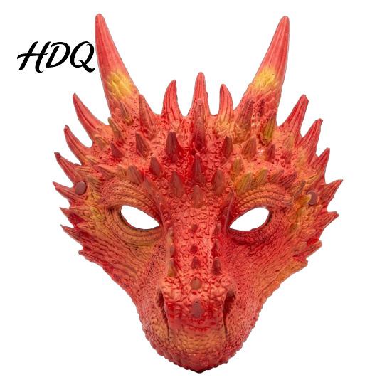 Mascarilla de Espuma Suave para Efectos de Película Dragón Adultos, Cosplay de Halloween 3D Duradera Sin Olor Decoración Festiva Cara Completa Festival, Carnaval Máscaras
