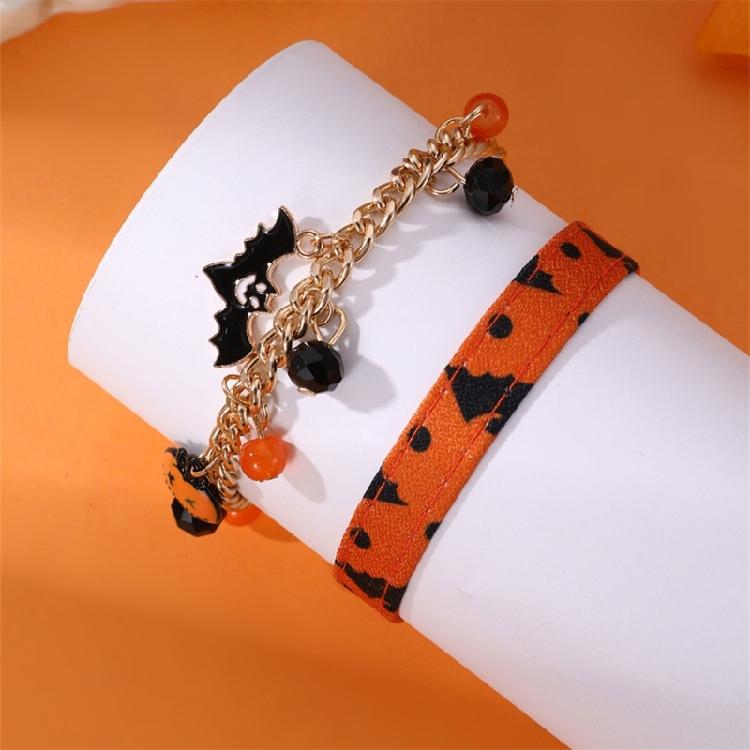 Rice Beaded Bracelet for Women Men Halloween Hip Hop Bracelets Set Jewelry Gift