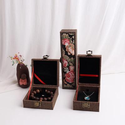 Printed Gift Jewelry Storage Box for Bracelets, Bangles, Necklaces, Pendants, Ornaments, and Buddhist Beads