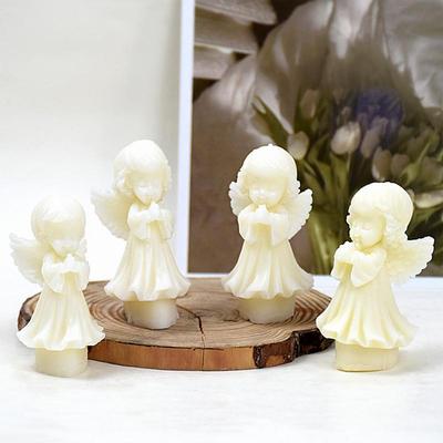 3D Angel Prayer Silicone Candle Mold Epoxy DIY Pottery Clay Plaster Tool Chocolate Mould Kitchen Cake Baking Decoration Mold