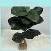 Plant Artificial Realistic Ficus Elastica Leaf Foliage Home Wedding Decor Office