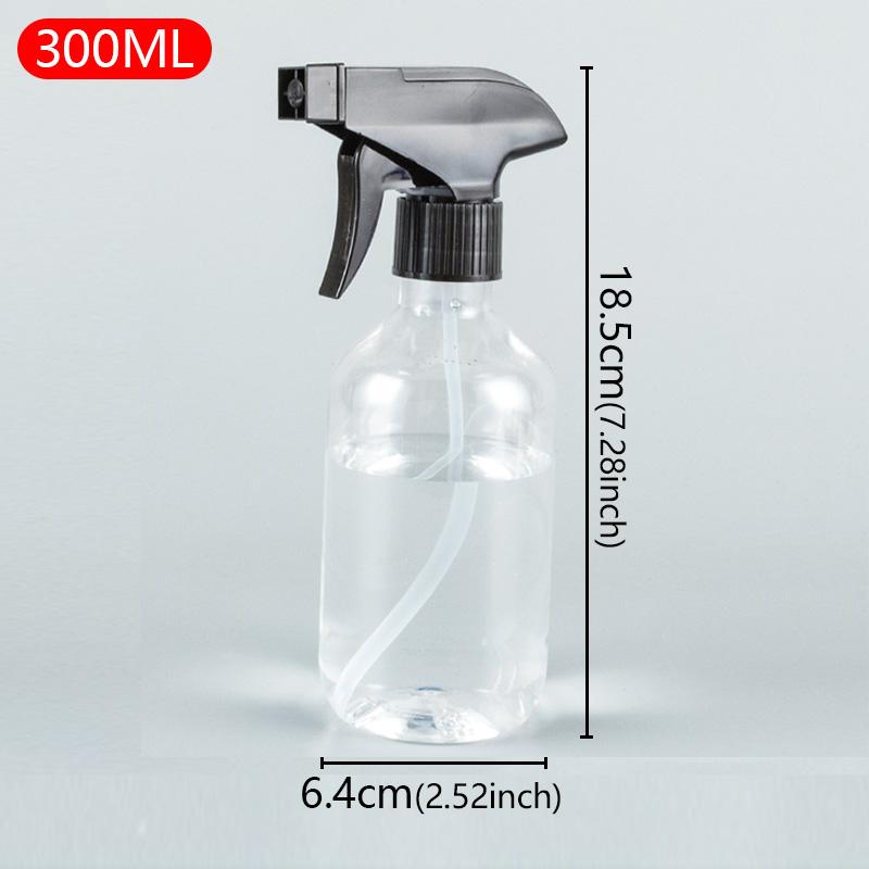 300/500ML Refillable Empty Glass Plastic Spray Bottle High Pressure Moisturizer Container for Water Can Hair StylistHairdressing