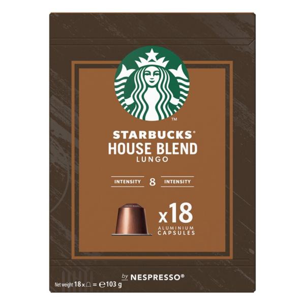 Starbucks Starbucks Lungo House Blend Nespresso Compatible Capsules 18 Capsules