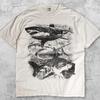 Drei Haie Vintage 90er T-Shirt, Retro Ozean Grafik T-Shirt, Meeresleben Shirt, Meeresbewohner Kleidung, Tierliebhaber Ozean Stil Retro Geschenk