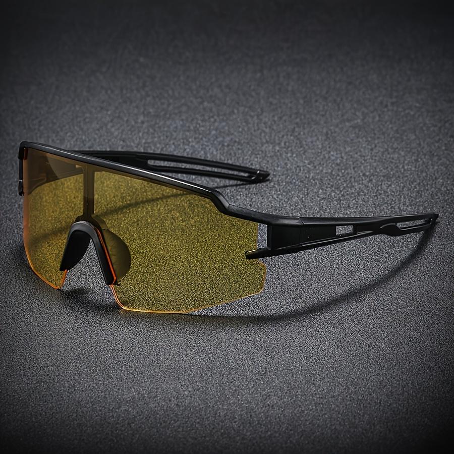 

Men s Oversized Polarized Cycling Goggles Night Vision Outdoor Sport Driving Sunglasses Day Driver Night Vision Glasses жёлтый