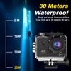 Minlang 1080P 30fps Waterproof Night Vision Action Camera WiFi 2.0-inch Screen Mini Portable Helmet Cam for Cycling Hiking