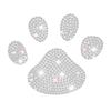 4PCS Diamond studded dog footprints car body stickers