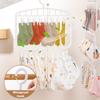 Socks Drying Rack With 18/26 Clips Underwear Baby Saliva Towel Space-Saving Multifunctional Household Dormitory Student Laundry