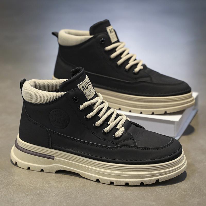 Martin boots autumn new breathable high-top shoes platform sports casual short boots