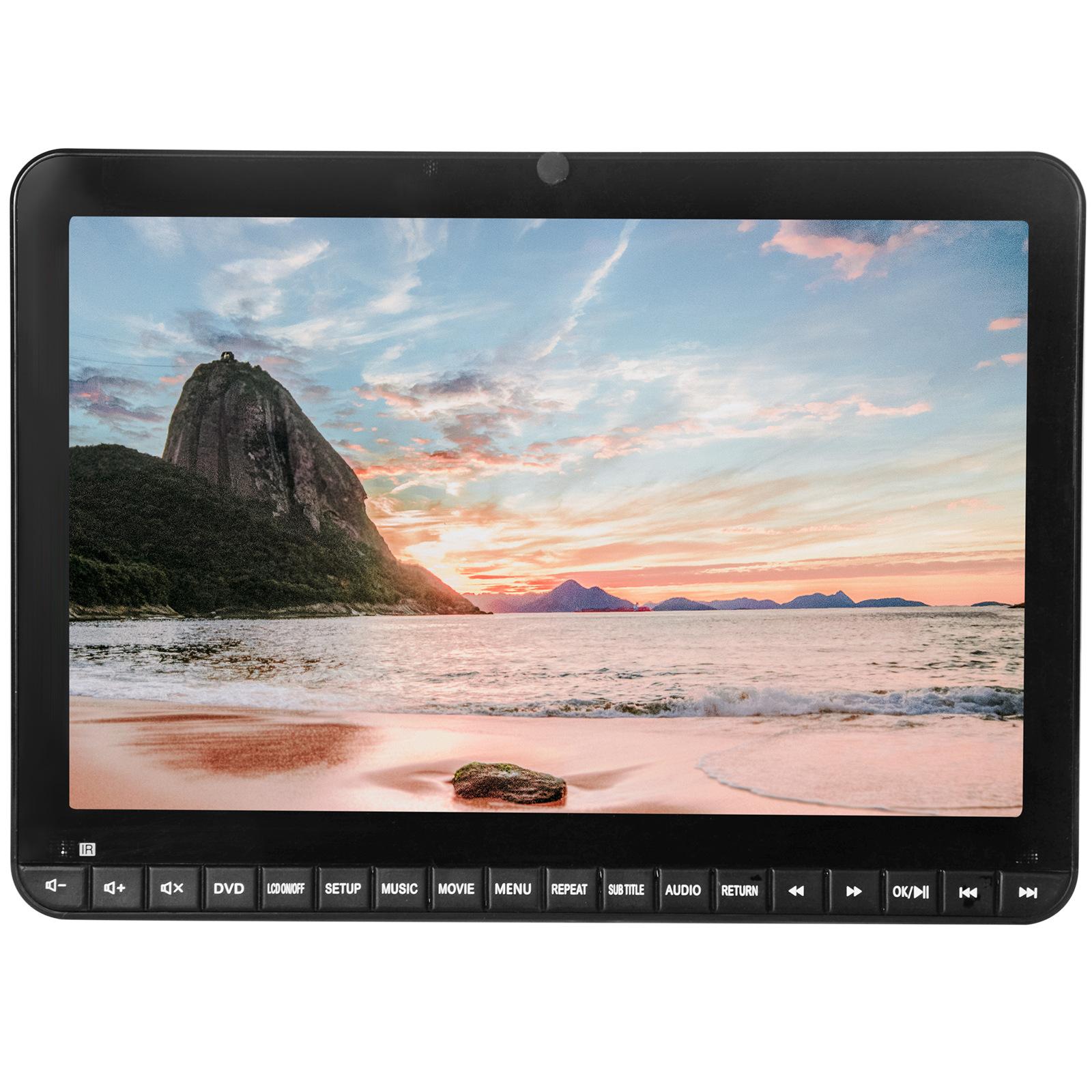 

19-дюймовый HD 1280X800 Портативный VCD CD DVD Видео Аудио Машина Динамик MP3 MP4 5 U Диск Дисплей Диска Музыкальный Плеер Большая Батарея USB чёрный