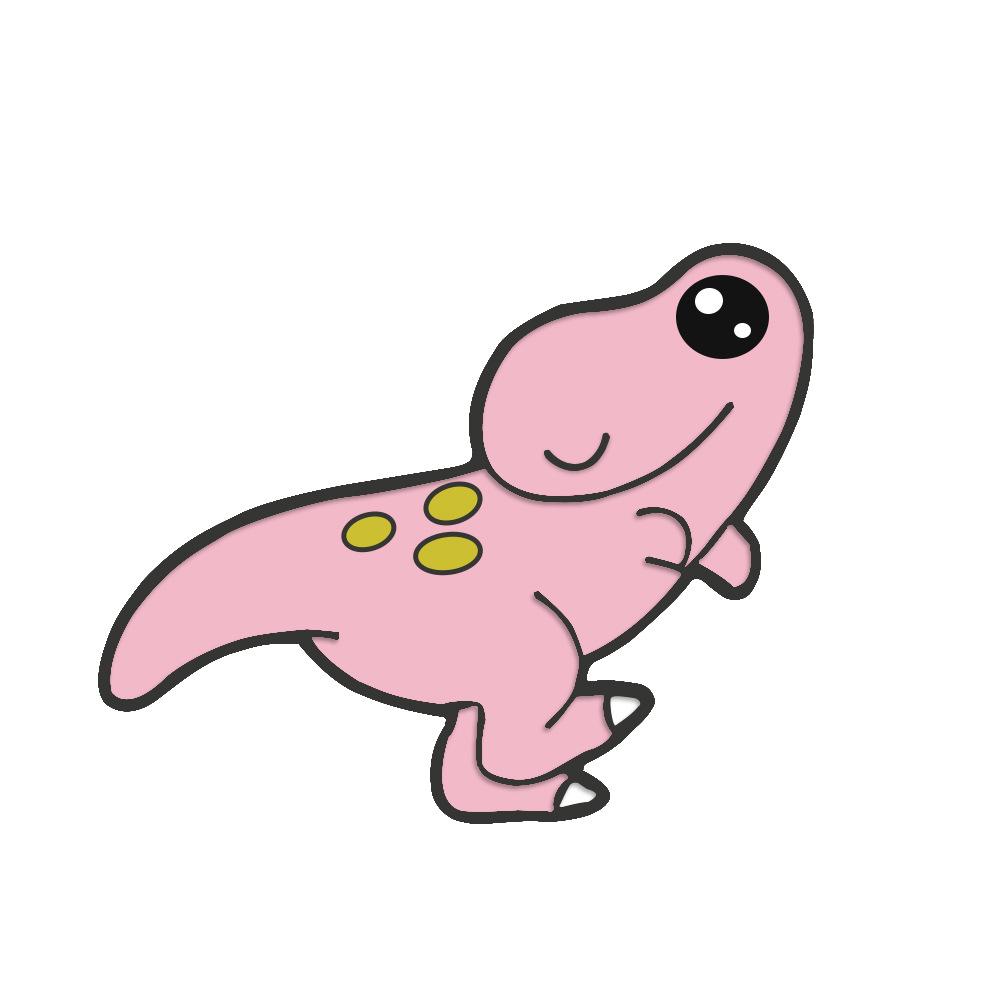 Adorable Kawaii Dinosaur Cartoon Brooch: Soft Animal Badge, Student Bag Pendant Ornament