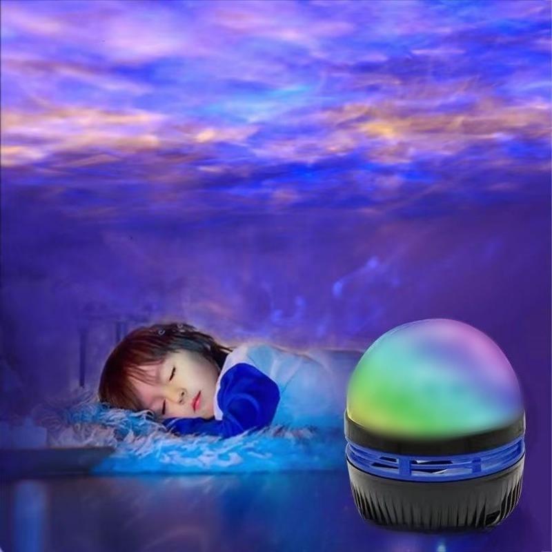 LED Starry Sky Projection Light Northern Lights Ambient Light Water Ripple Spiral Cloud Starry Sky Light Bedroom Night Light