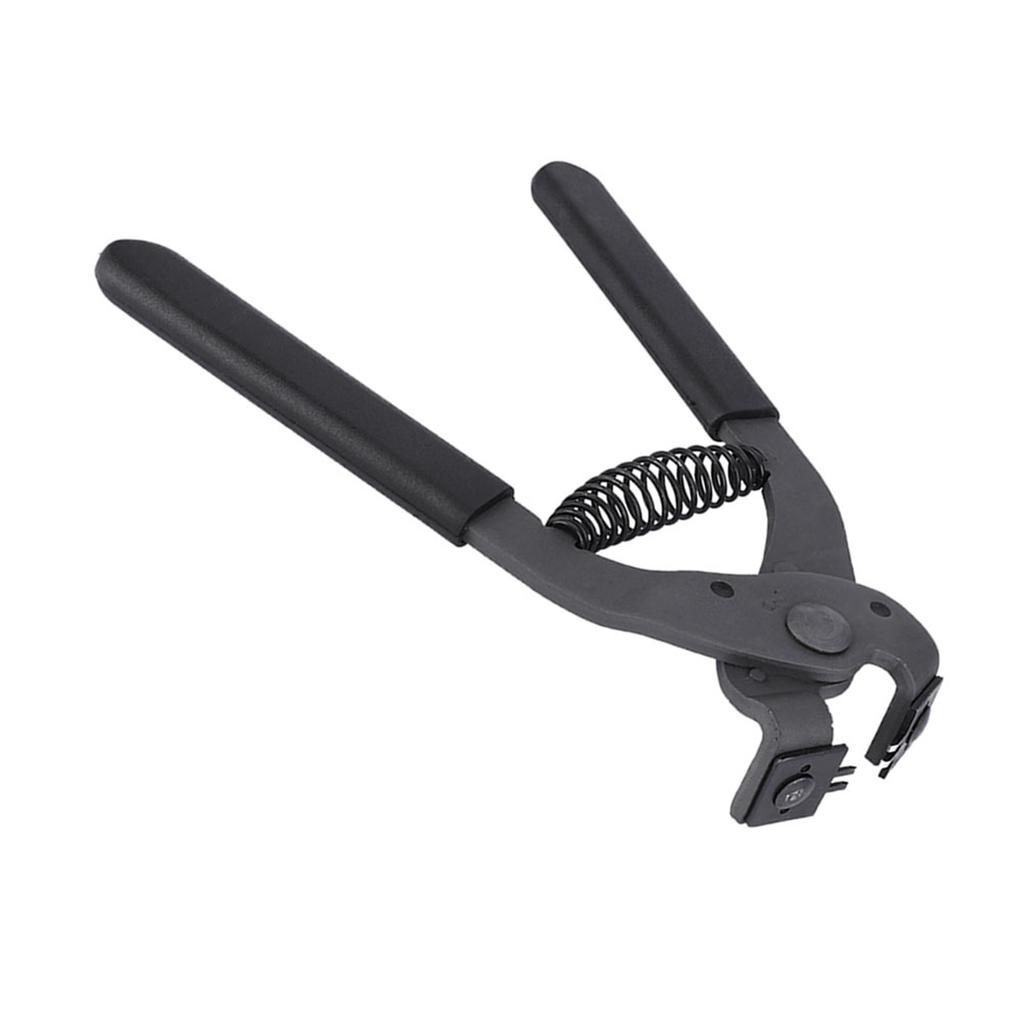 17cm HandHeld Carbon Steel Silent Pliers Leather Craft Hole Punch Tool 4mm(2 Teeth)
