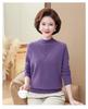Mom's Pure Cashmere Half-High Collar Sweater - Stylish Autumn & Winter Knit, Loose Fit, Women's Base Layer