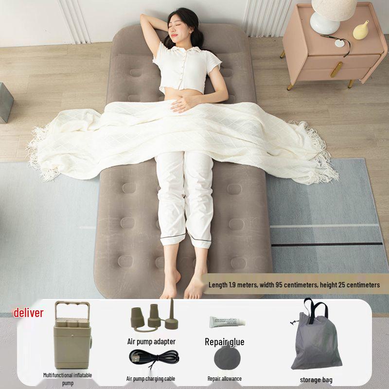 Thickened Fully Automatic Inflatable Camping Mattress - Double & Single Person Use