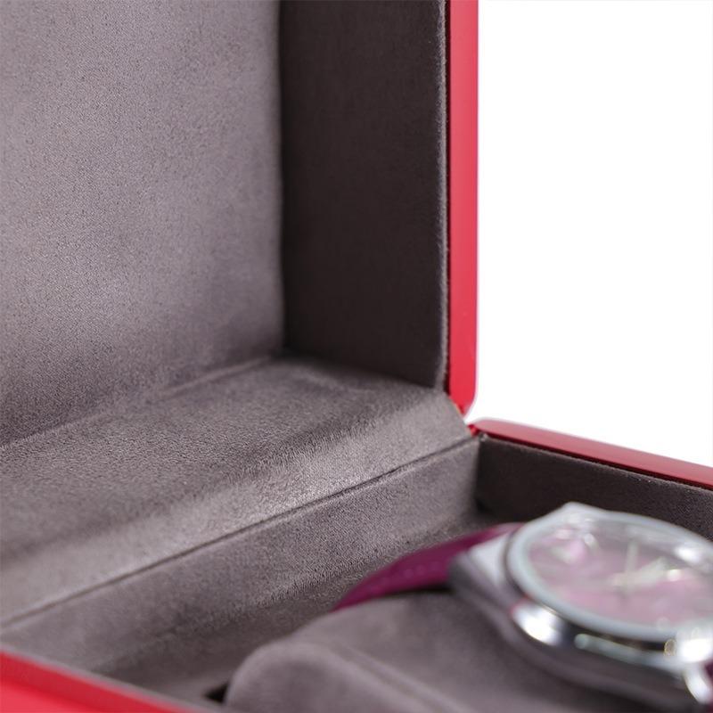 Pojedyncze Pudełko Ekspozycyjne na Zegarek Drewniane Etui do Przechowywania Męskich Zegarków na Rękę Pudełka na Zegarki Mechaniczne Wysokiej Klasy Etui Prezentowe na Zegarki z Poduszką