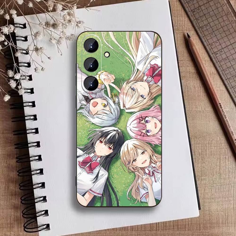 D-Watanare Anime Phone Case For Samsung Galaxy A73,A72,A71,A70,A52,A51 Others Soft Black Cover