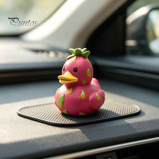 Creatieve Figuur voor Slaapkamer Whimsical Watermeloen & Pitahaya Eend Figuur, Grappig Hars Beeldje, Schattige Dierlijke Verzamelobjecten Bureau Decoratie Huis