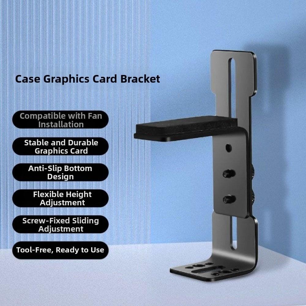 Sliding Adjustable Graphics Card Bracket L Shape GPU Support Bracket  Chassis Mounting