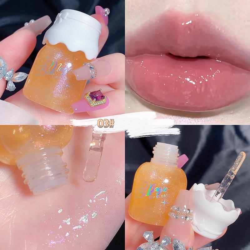 Butterfly Shaped Milk Can Lip Balm Moisturizes And Moisturizes The Mirror Surface, With A Shimmering And Pouty Lips