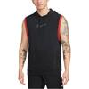 Nike T Shirts Men's Black Hooded Moderate Straight Fit DM6663-010