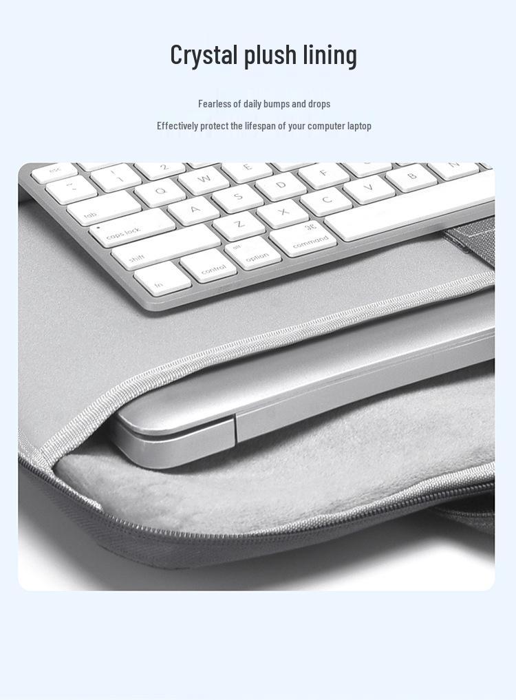 15-Inch Shockproof, Wear-Resistant Laptop Bag with 180° Full Opening and Logo Print