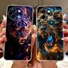 For Vivo Y38 Y58 2025 New Cool Dragon Tiger Painted Phone Case For Vivo Y38 Y58 5G Soft Silicone TPU Cases