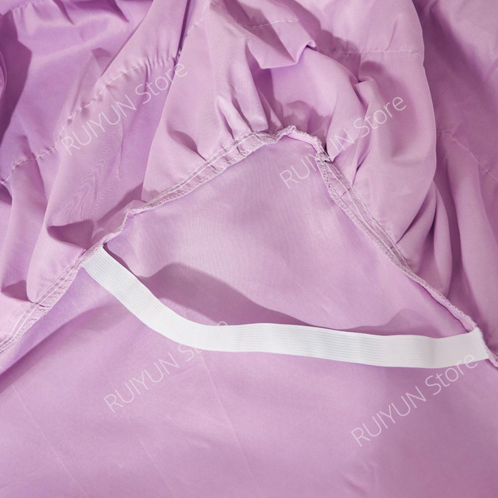 Solid Princess 3 Layers Bed Skirt Non-slip Mattress Cover Lace Ruffled Bed Skirt Bedsheet Bedroom Bed Cover Bed Skirt Bedspread