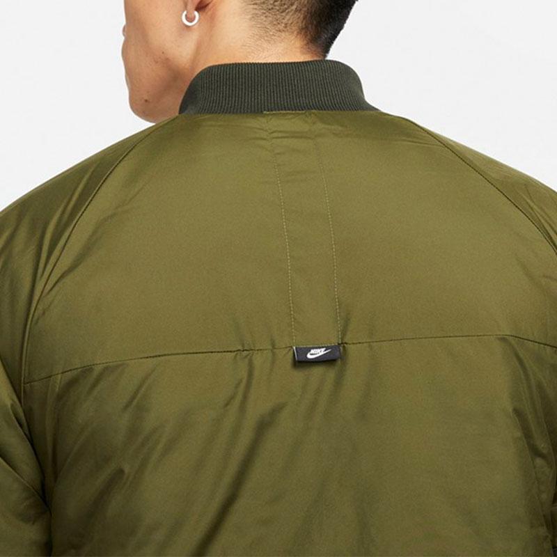 Nike Reversible Stand Collar Sports Cotton Jacket Men Outerwear Green DD6850-326