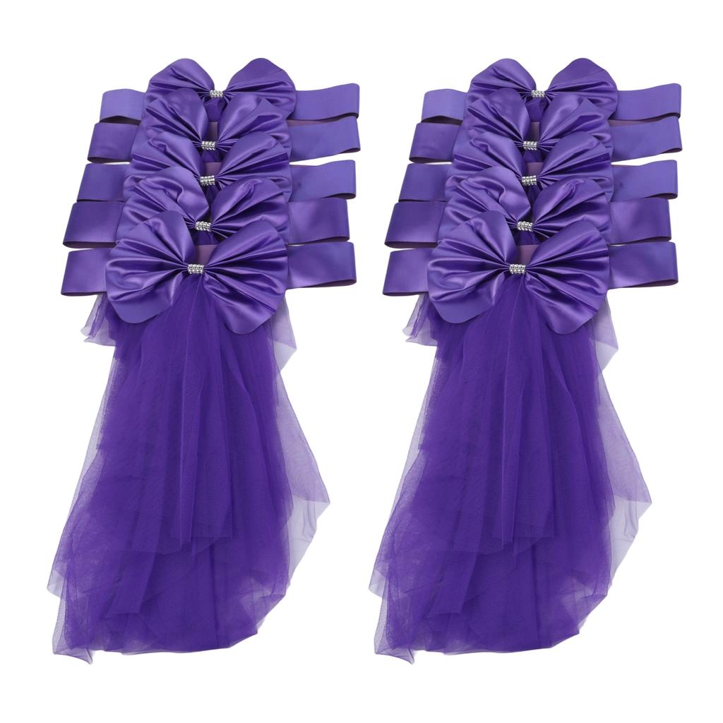 Chair Backs Bow Chair Cover Bands Composite Fabric Elastic