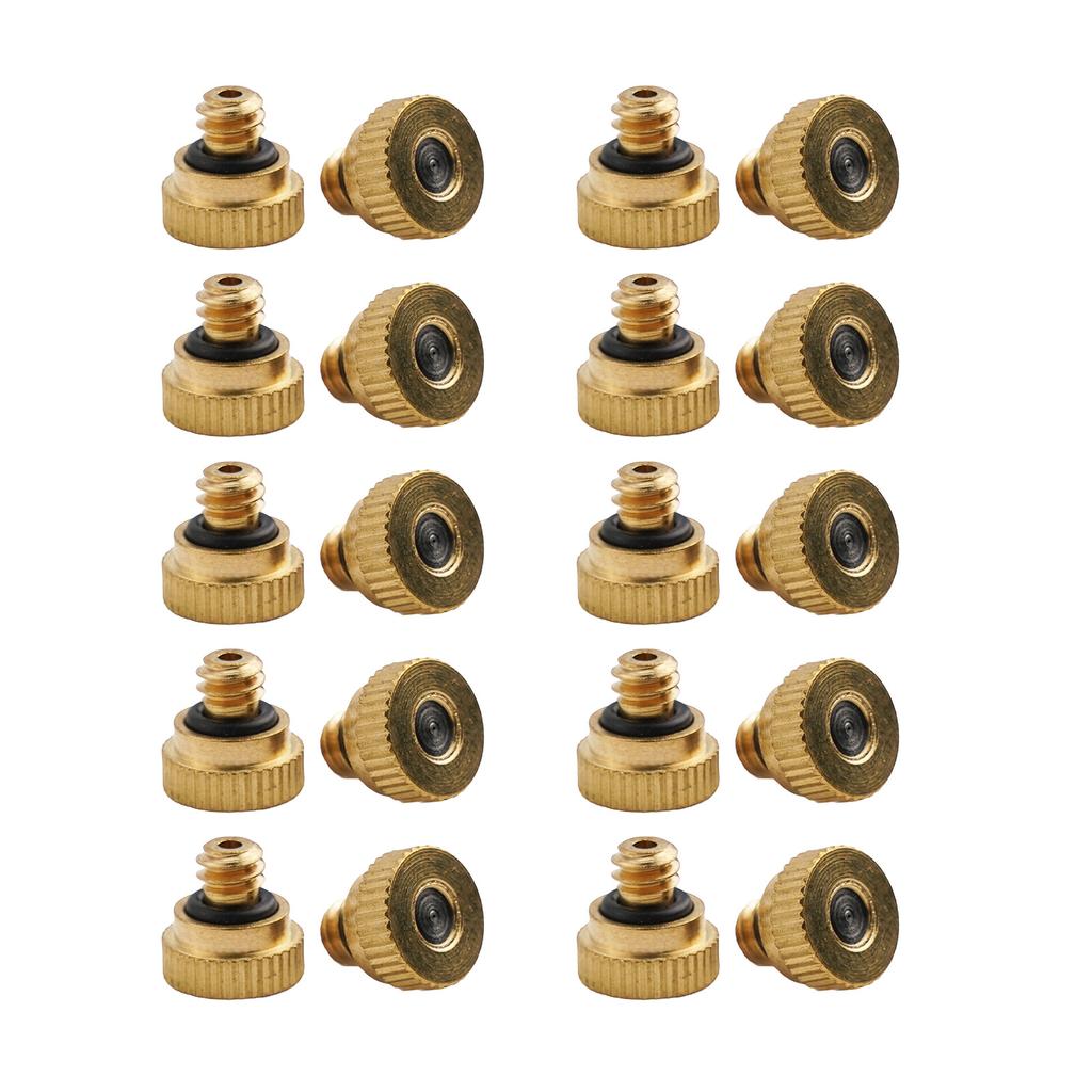 Misting Nozzles 20pcs 10mm * 5mm Outdoor Cooling Nozzles Easy Maintenance Nozzles Energy Saving Nozzles Garden Sprinkling