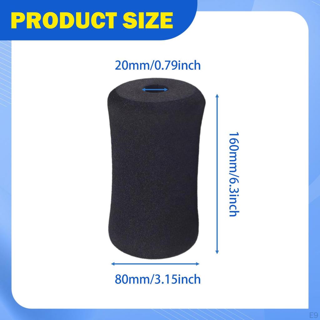 Foam Foot Pad Equipment Part, 20mm Inner Diameter Multipurpose, Easy To Install for Exercise Machine