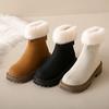 Large Size Snow Boots Women's Autumn and Winter New Velvet Thickened Short Martin Boots Wear Snow Boots