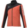 Junior Training Soleil Size 32JCA410 Boys' Warm-Up Jacket, Moisture-Wicking, Quick-Drying, Wear, Orange/Black, 150,
