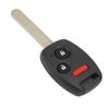 3‑Button Car Key Fob with Chip MLBHLIK‑1T 313.8Mhz Plastic Black High Sensitivity Replacement For Fit 2007‑2013