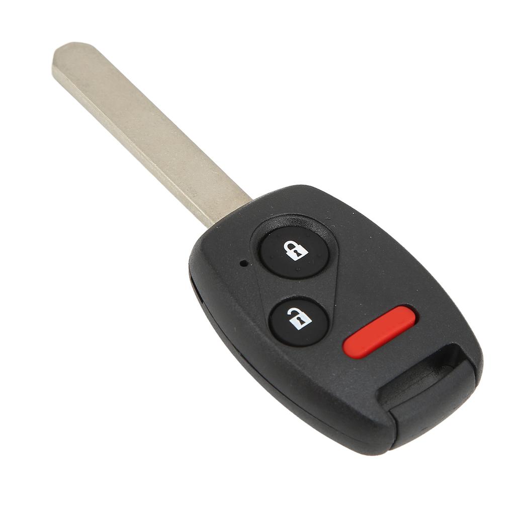 3‑Button Car Key Fob with Chip MLBHLIK‑1T 313.8Mhz Plastic Black High Sensitivity Replacement For Fit 2007‑2013