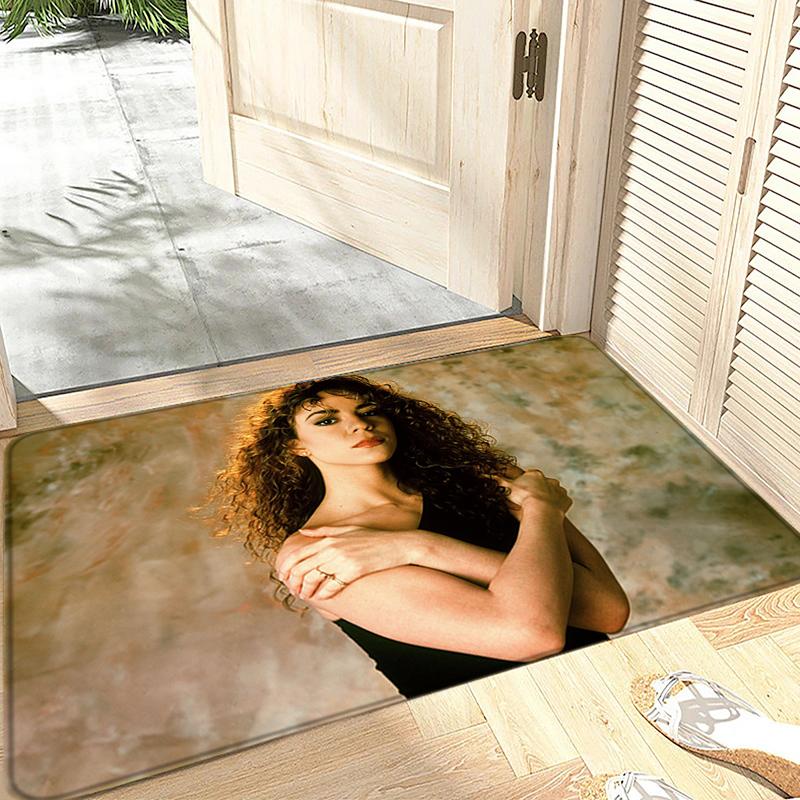 Floor Mat Non-slip Foot Rug for Entryway M-Mariah Carey Hallway Carpet Kitchen Water Adsorbed Rugs Soft Bedside Mats Home Decor